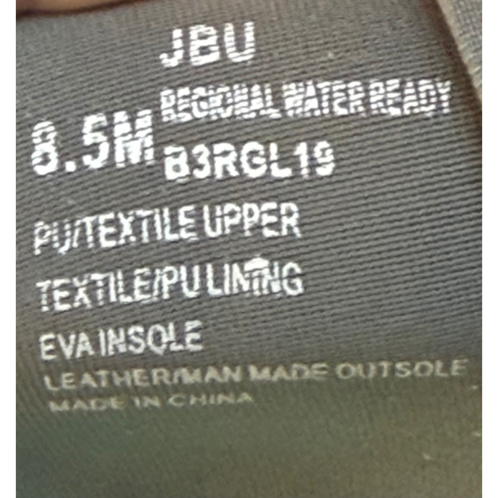 JBU Women's Regional Water Ready Casual Sneaker Dark Grey/Pale Moss 8.5M NWT/BOX - Picture 9 of 10